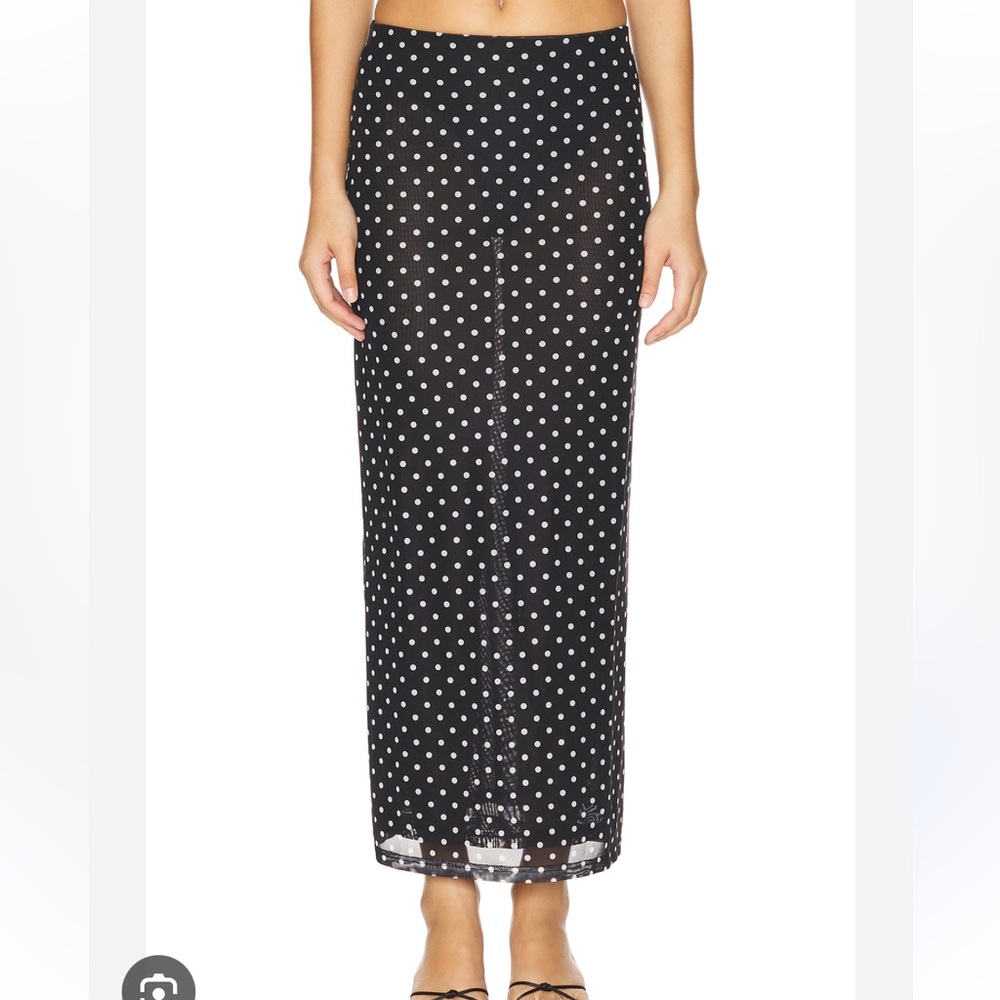 Polka Dot Black Madelyn Skirt
